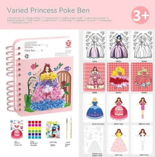 DIY Hand-painted Girl Stickers WEM Support (www.WEM.support)