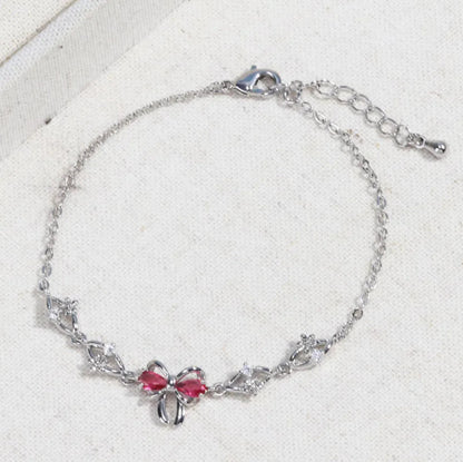 Y2K Heart Rhinestone Bracelet WEM Support (www.WEM.support)