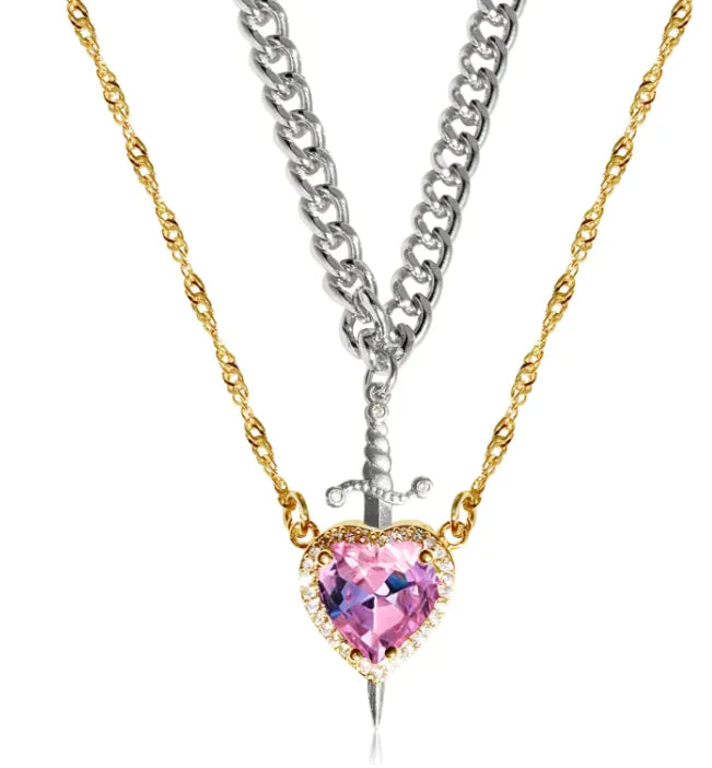 Two Color Couple Necklace WEM Support (www.WEM.support)