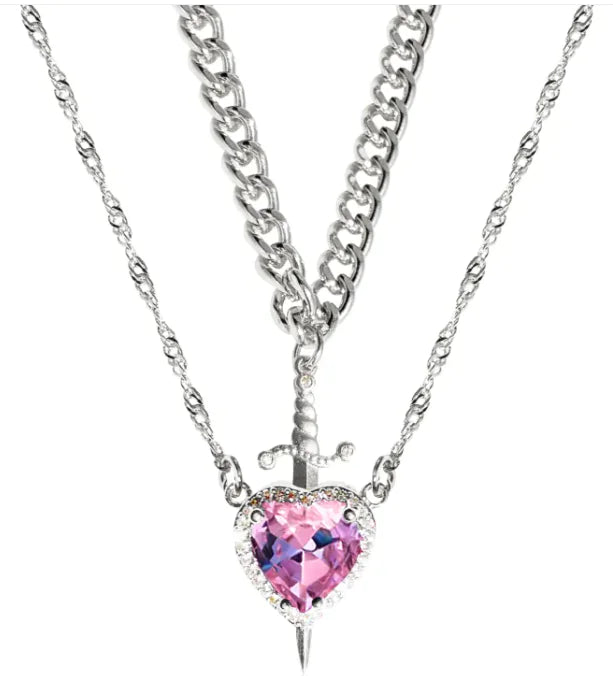 Two Color Couple Necklace WEM Support (www.WEM.support)