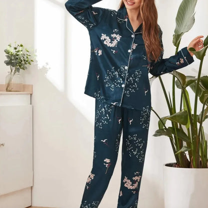 Women's European & American Style Pajama Set WEM Support (www.WEM.support)