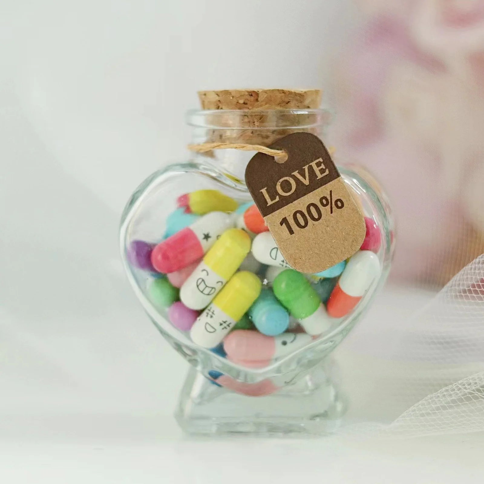 Love Letter Capsules in Glass Bottle WEM Support (www.WEM.support)