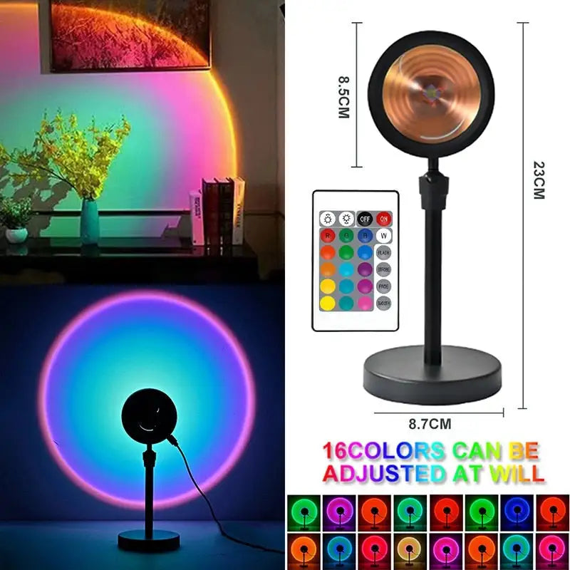 Sunset-Inspired LED Lamp WEM Support (www.WEM.support)