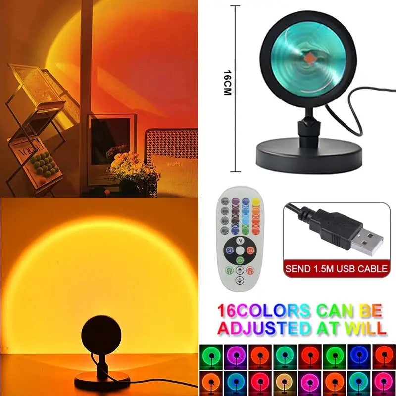 Sunset-Inspired LED Lamp WEM Support (www.WEM.support)
