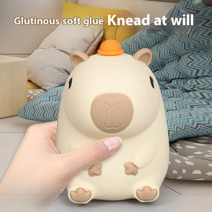 Silicone Capybara Night Lamp WEM Support (www.WEM.support)