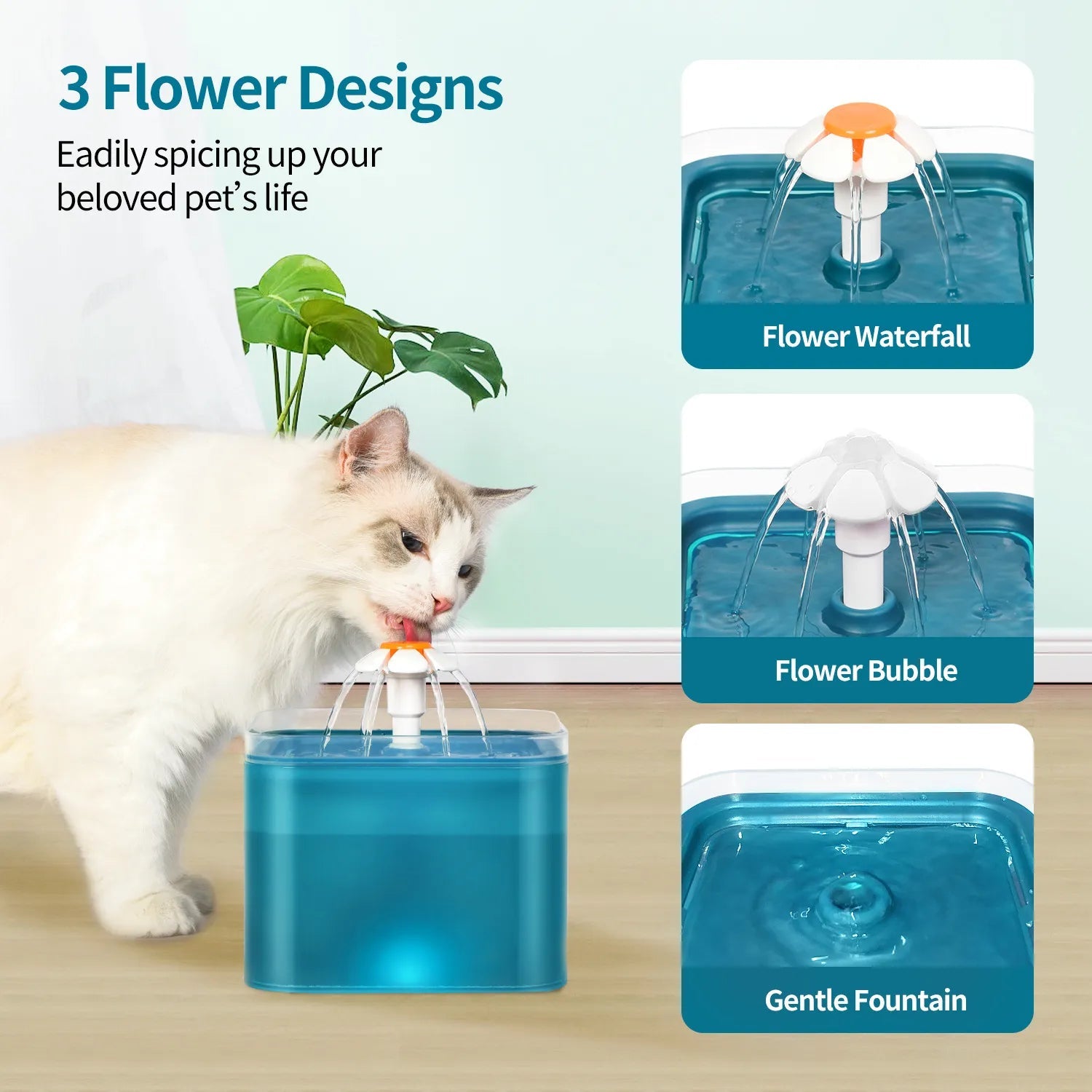 Automatic Circulating Pet Water Dispenser WEM Support (www.WEM.support)