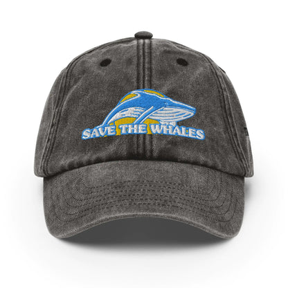 Vintage Save the Whales Hat WEM Support (www.WEM.support)