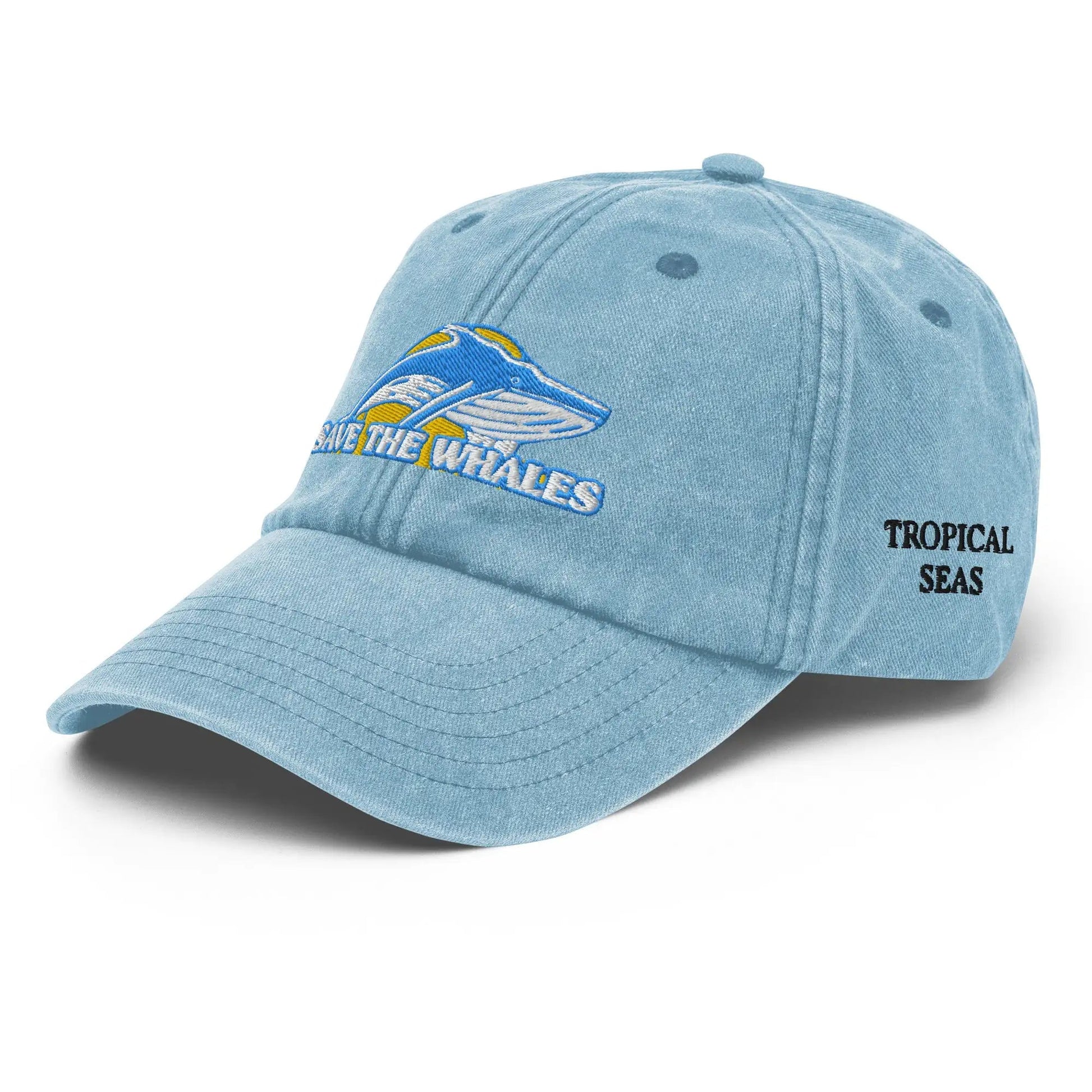 Vintage Save the Whales Hat WEM Support (www.WEM.support)