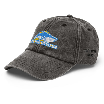 Vintage Save the Whales Hat WEM Support (www.WEM.support)