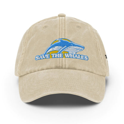 Vintage Save the Whales Hat WEM Support (www.WEM.support)