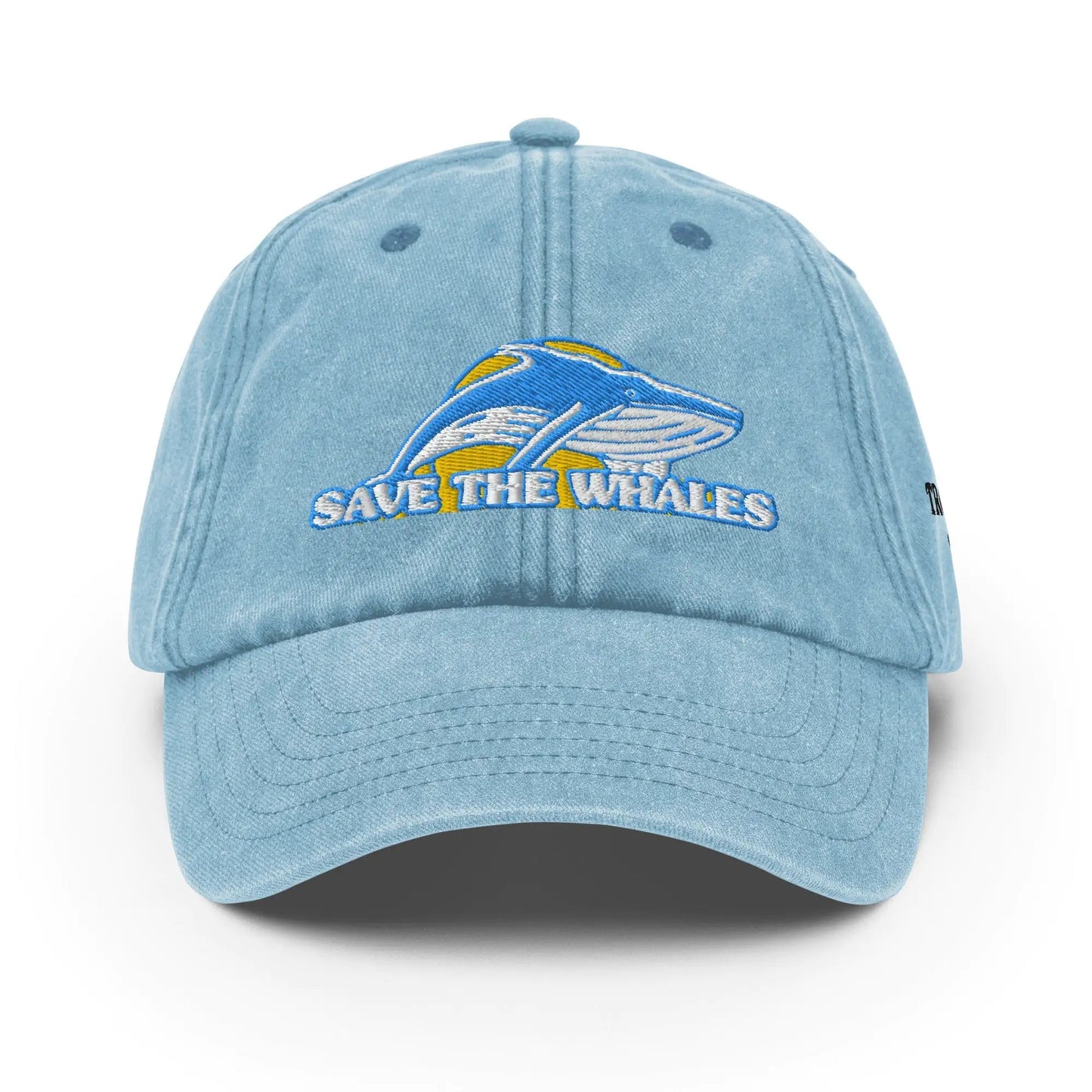 Vintage Save the Whales Hat WEM Support (www.WEM.support)