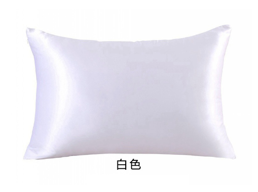 Silk Solid Color Satin Pillowcase WEM Support (www.WEM.support)