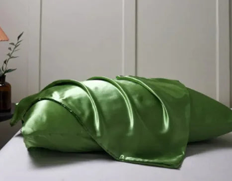 Silk Solid Color Satin Pillowcase WEM Support (www.WEM.support)