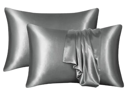 Silk Solid Color Satin Pillowcase WEM Support (www.WEM.support)