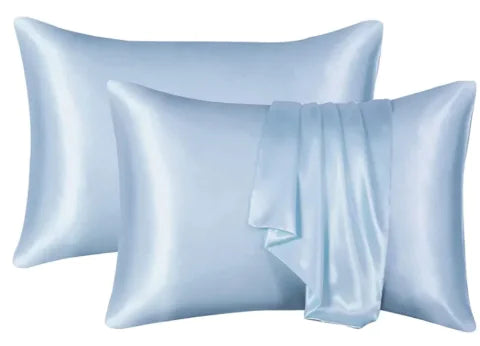 Silk Solid Color Satin Pillowcase WEM Support (www.WEM.support)