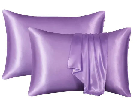 Silk Solid Color Satin Pillowcase WEM Support (www.WEM.support)
