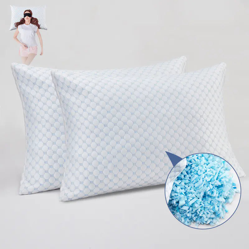Memory Foam Cool Feeling Pillow WEM Support (www.WEM.support)