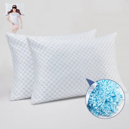 Memory Foam Cool Feeling Pillow WEM Support (www.WEM.support)