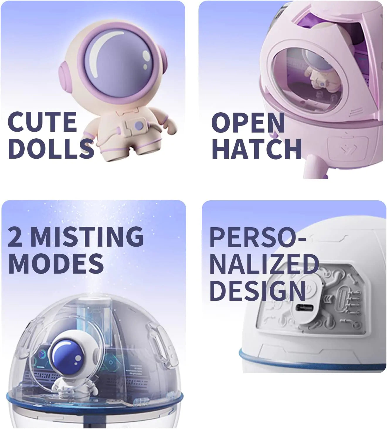 Air Humidifier Peculiar Astronaut WEM Support (www.WEM.support)