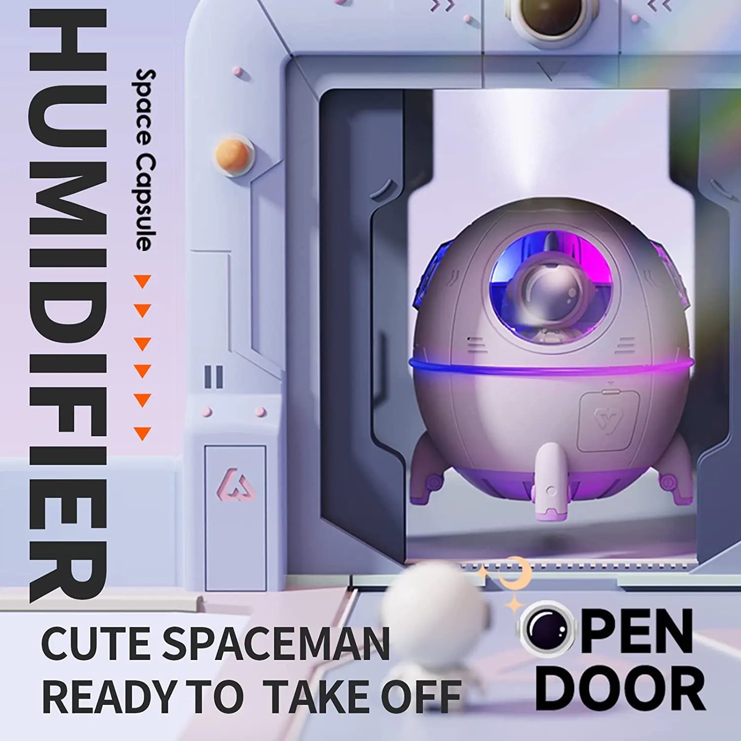 Air Humidifier Peculiar Astronaut WEM Support (www.WEM.support)