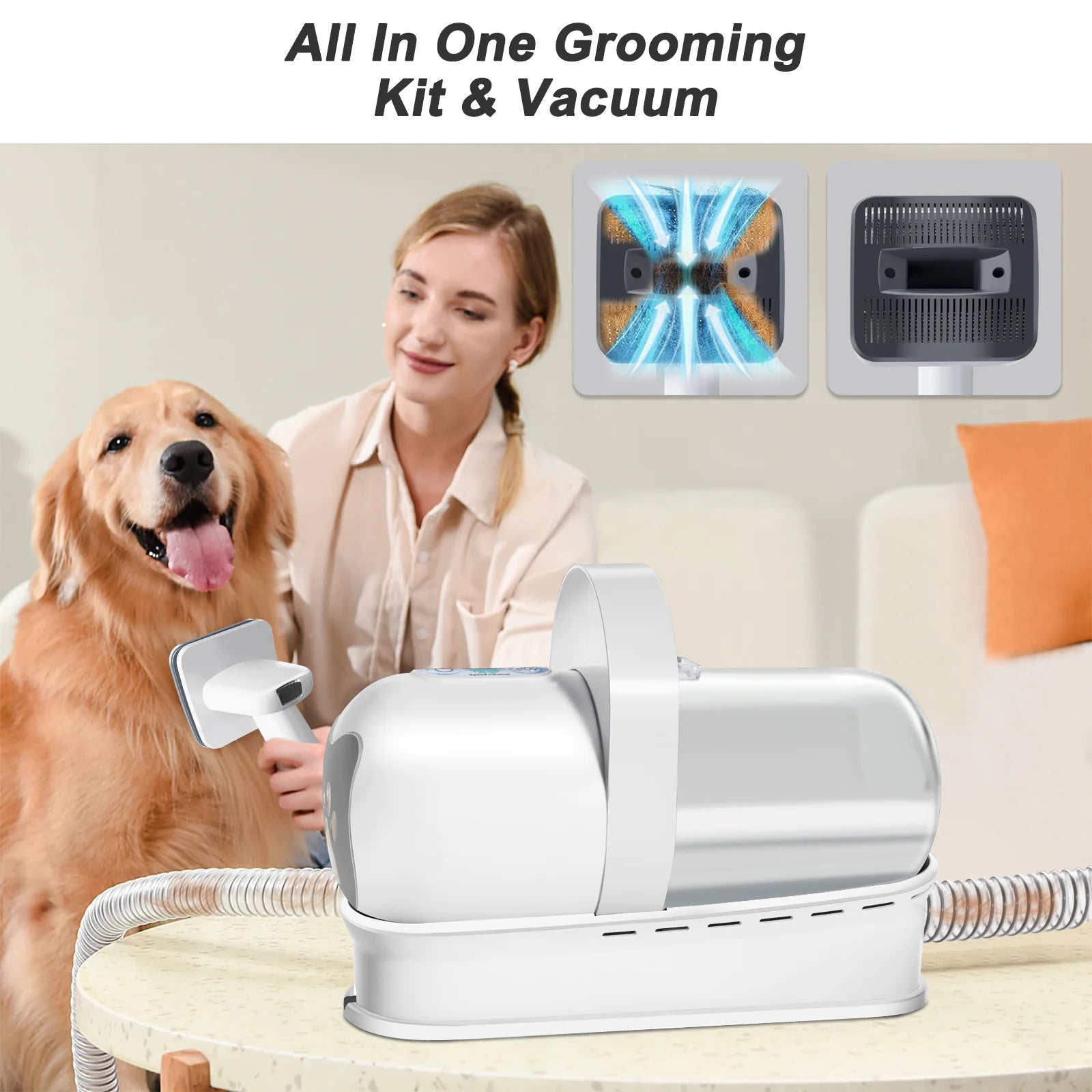 Vacuum Trimming 7-in-1 Multifunctional Pet Grooming Device WEM Support (www.WEM.support)