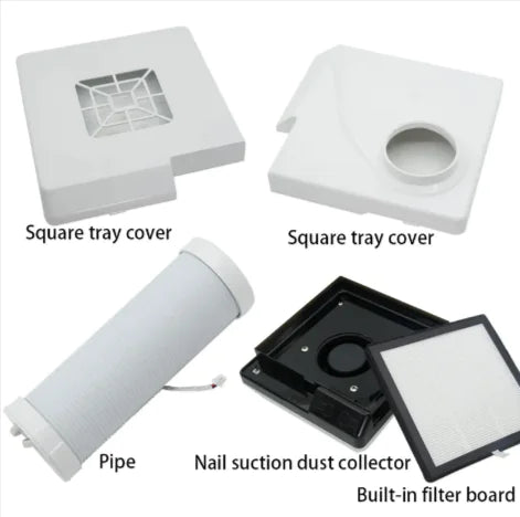 Single-fan nail dust machine: Filters dust for a cleaner workspace WEM Support (www.WEM.support)