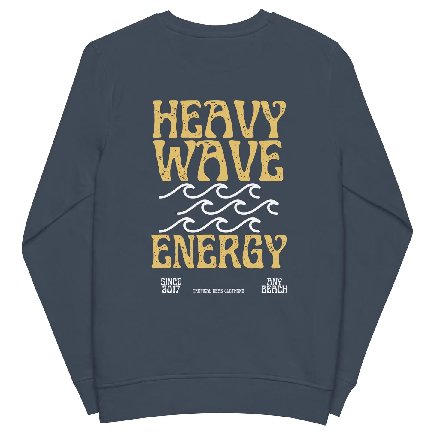 Men's Heavy Wave Energy Organic Sweatshirt WEM Support (www.WEM.support)