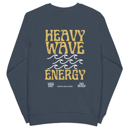 Men's Heavy Wave Energy Organic Sweatshirt WEM Support (www.WEM.support)