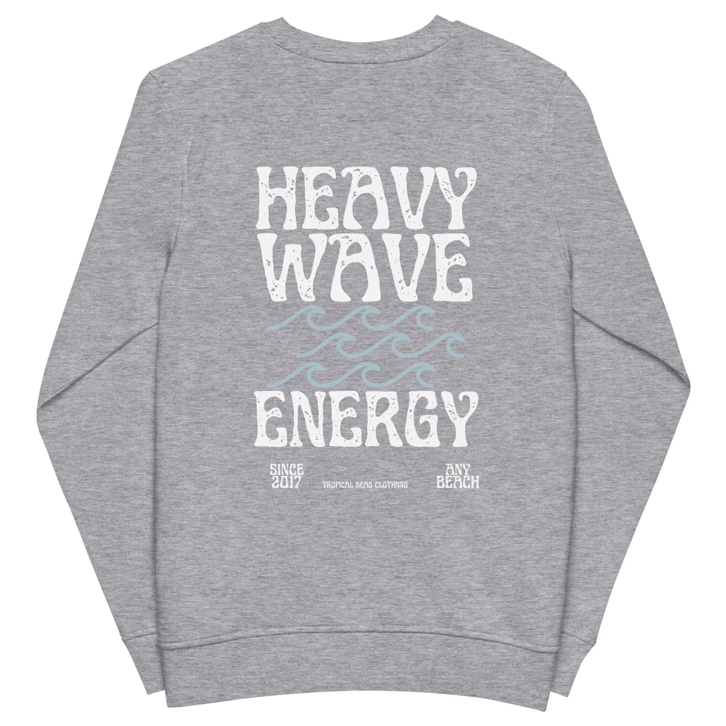Men's Heavy Wave Energy Organic Sweatshirt WEM Support (www.WEM.support)