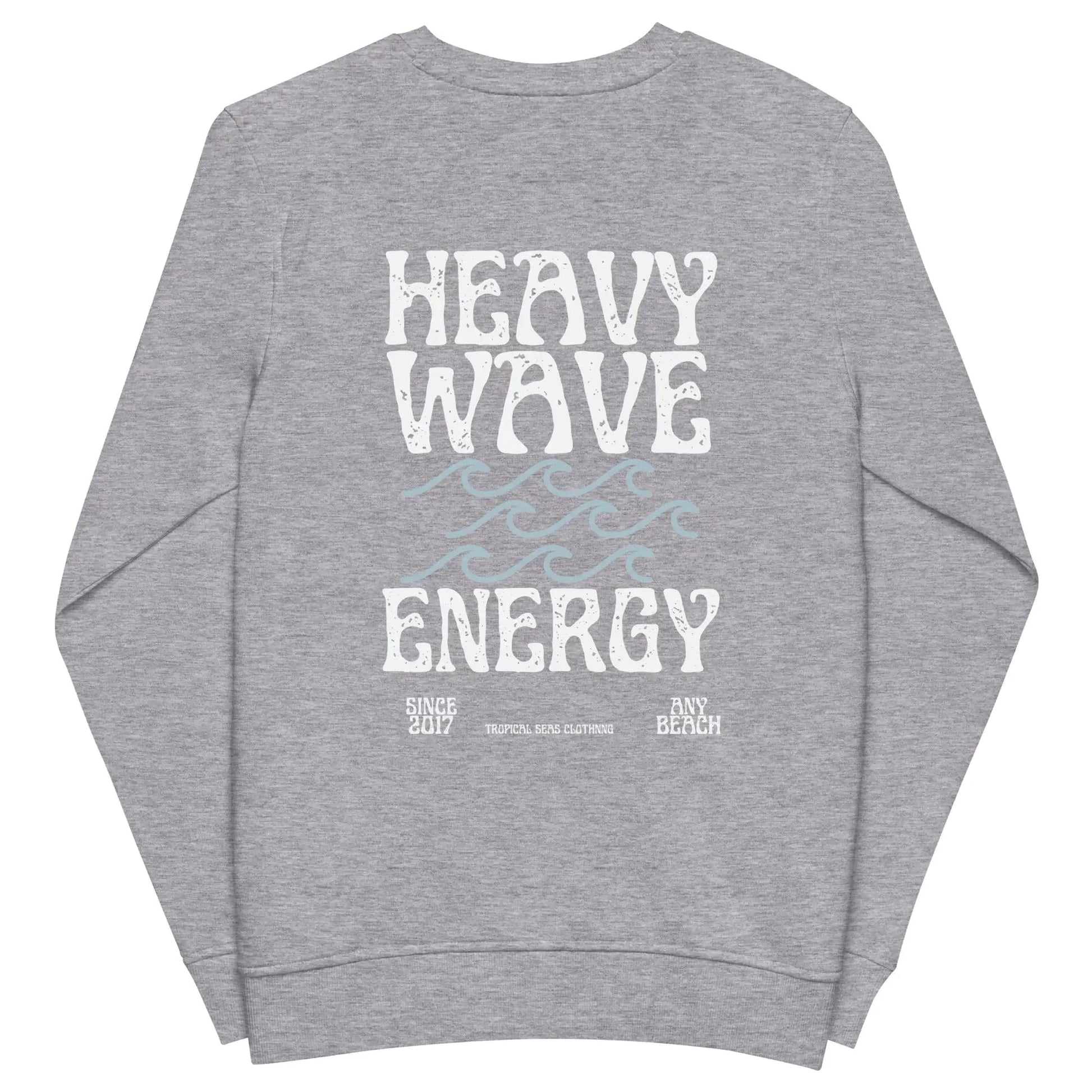 Men's Heavy Wave Energy Organic Sweatshirt WEM Support (www.WEM.support)