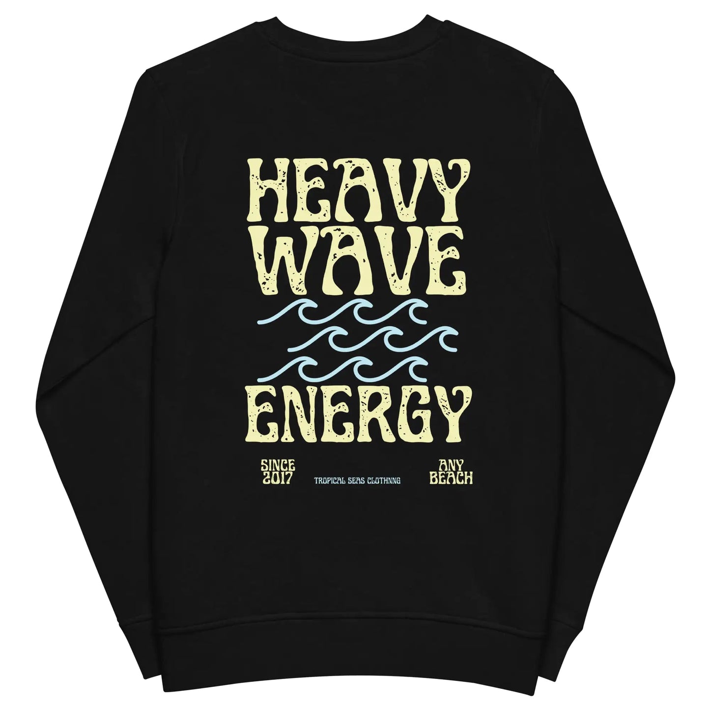 Men's Heavy Wave Energy Organic Sweatshirt WEM Support (www.WEM.support)
