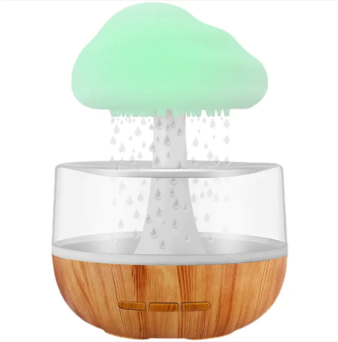 Raining Cloud Humidifier With Night Light Aromatherapy Essential Oil Diffuser Micro Humidifier WEM Support (www.WEM.support)