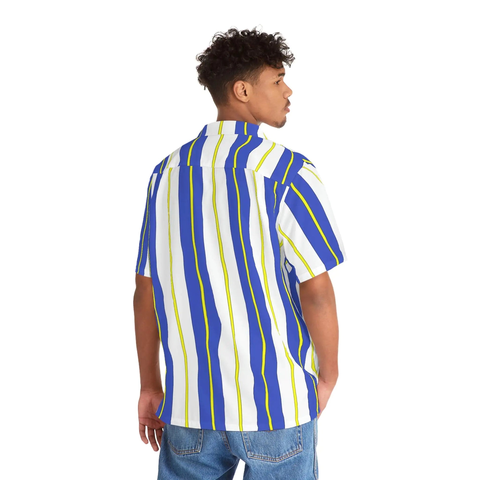 Men's Electric Wave Hawaiian Shirt WEM Support (www.WEM.support)