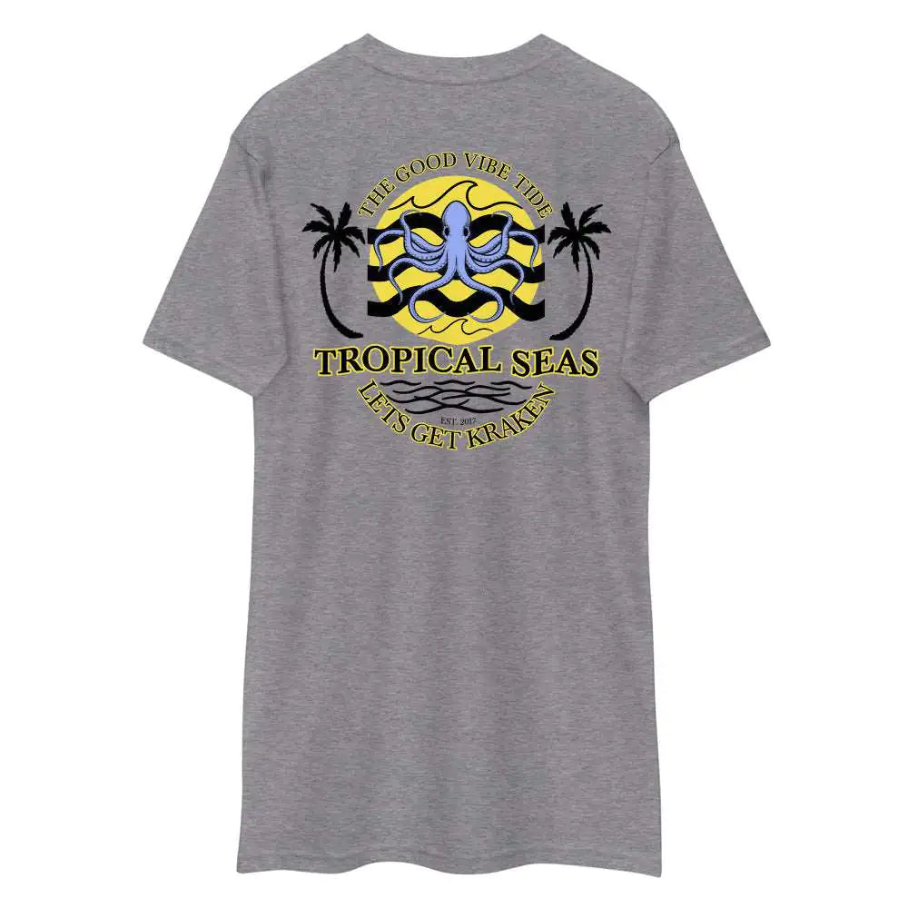 Men's Tropical Lets Get Kraken Octopus T-shirt WEM Support (www.WEM.support)