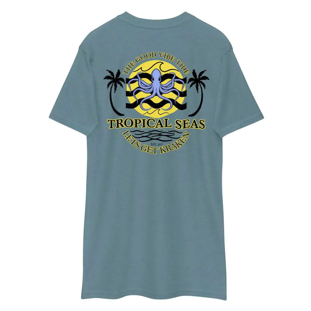 Men's Tropical Lets Get Kraken Octopus T-shirt WEM Support (www.WEM.support)