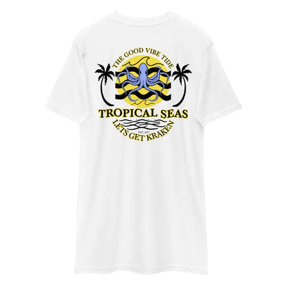 Men's Tropical Lets Get Kraken Octopus T-shirt WEM Support (www.WEM.support)