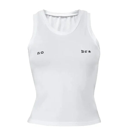 Letter Print Crop Tank Top WEM Support (www.WEM.support)