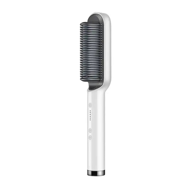 Professional Electric Hair Straightening Brush With LCD Display WEM Support (www.WEM.support)