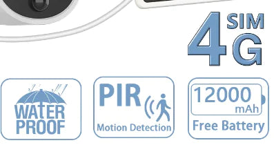 4G Solar Surveillance Camera Waterproof WEM Support (www.WEM.support)