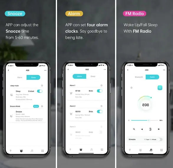 WiFi Smart App Wake Up Clock WEM Support (www.WEM.support)