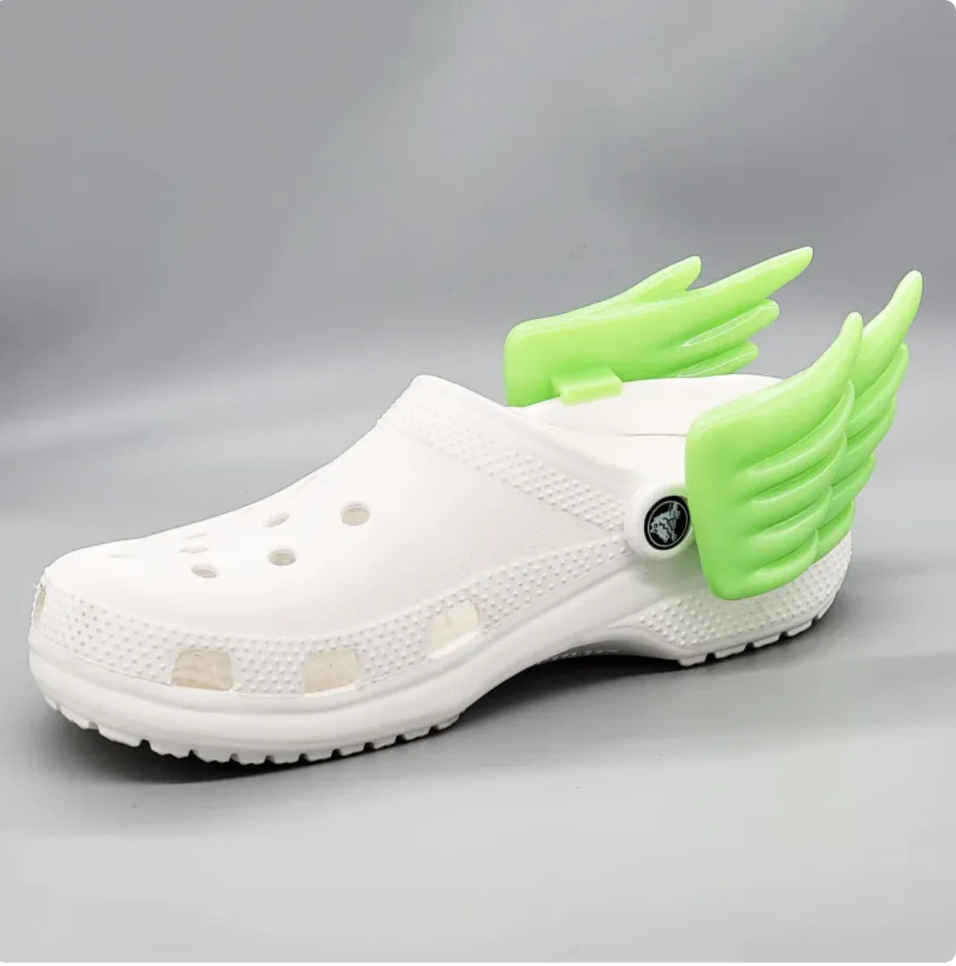 Wing Pendant Shoe Charms WEM Support (www.WEM.support)