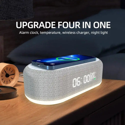 Wireless Charger Alarm Clock WEM Support (www.WEM.support)
