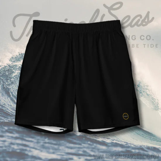 Men's Black Eco Board Shorts WEM Support (www.WEM.support)