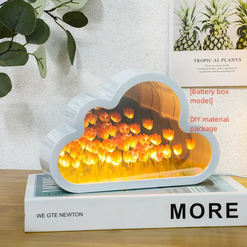 DIY Tulip Night Lamp with LED Light WEM Support (www.WEM.support)