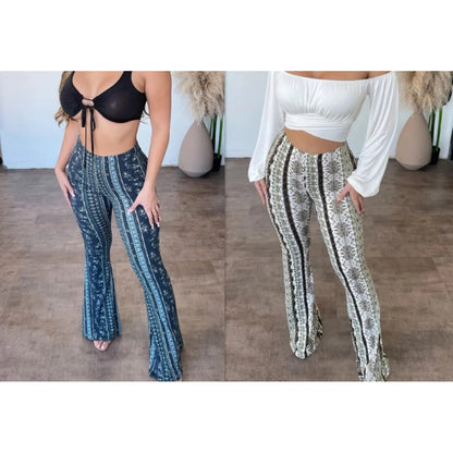High Elastic Boho Design Pants WEM Support (www.WEM.support)