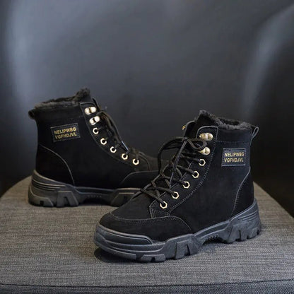 Winter Women's Short Snow Boots - Warm Cotton Martin Boots - Catch Cards