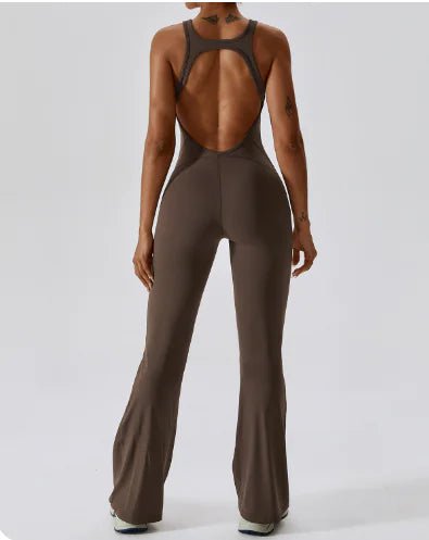 WISFIT Chic Yoga Bodysuit with Cut - out Back - Catch Cards
