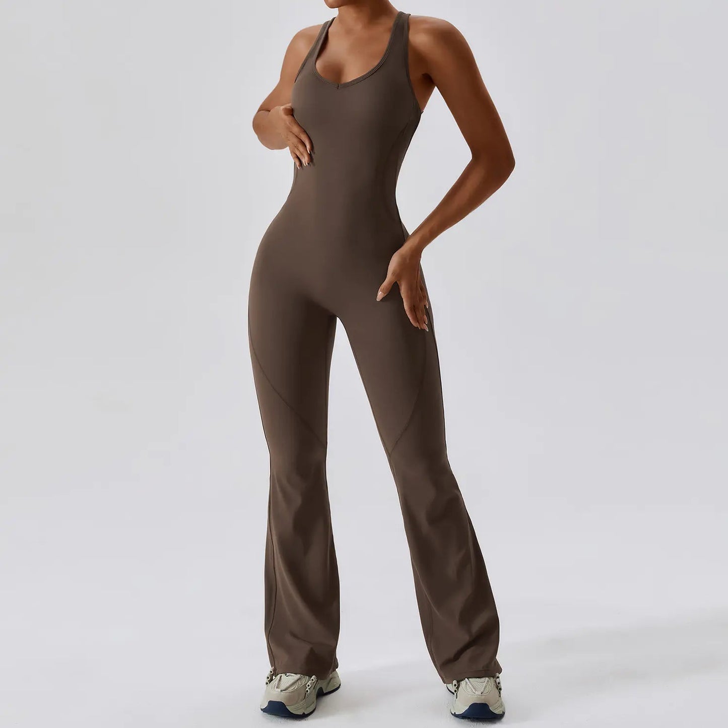 WISFIT Chic Yoga Bodysuit with Cut - out Back - Catch Cards