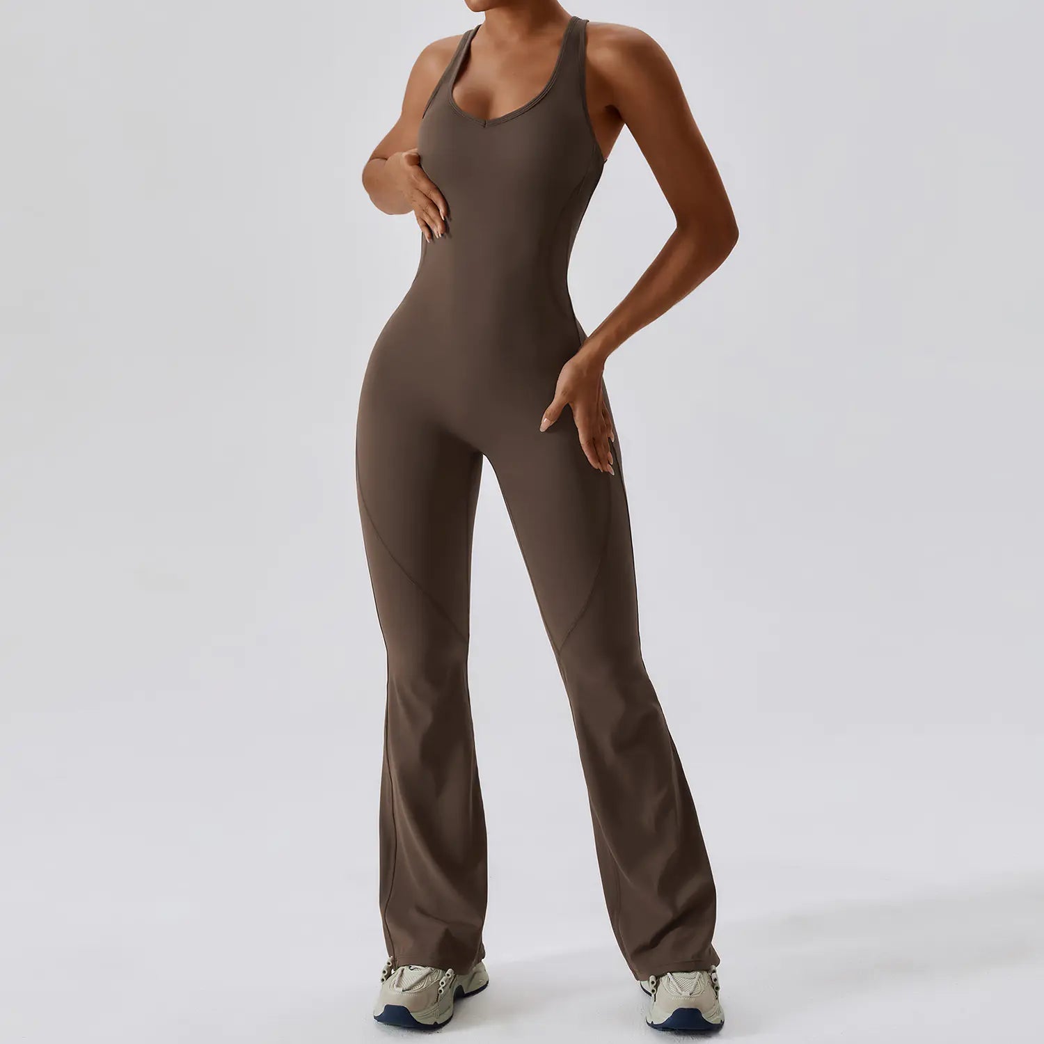 WISFIT Chic Yoga Bodysuit with Cut - out Back - Catch Cards