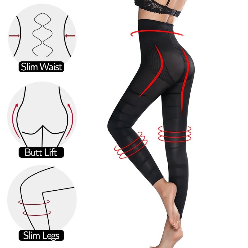 Women High Waist Leggings Shaper Tight Pants Shaping Panties - Catch Cards